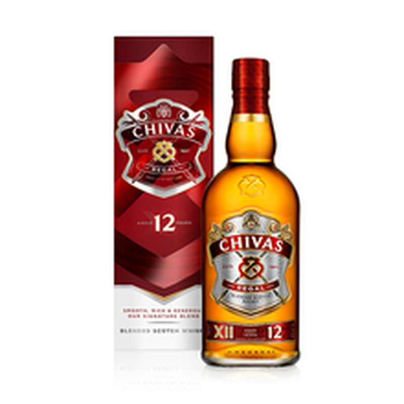 Viski CHIVAS REGAL 12YO Blended Scotch karbis, 70 cl