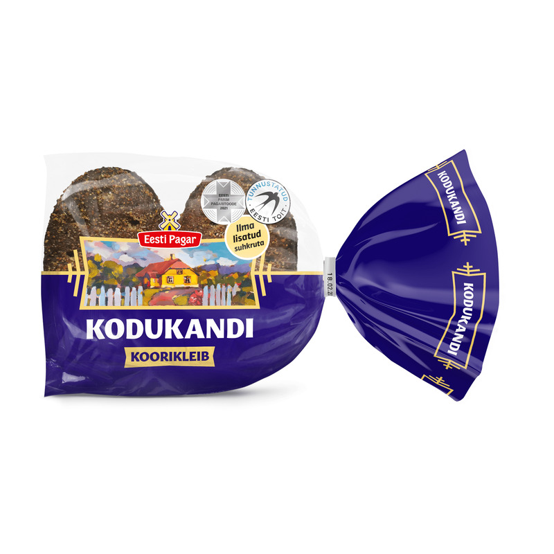 Kodukandi koorikleib 4 x 75 g, EESTI PAGAR, 300 g