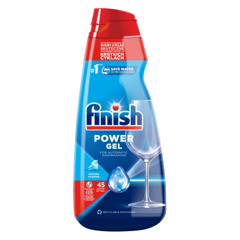 Nõudepesumasinate pesugeel Finish All in 1 Max Power Gel, 900ml