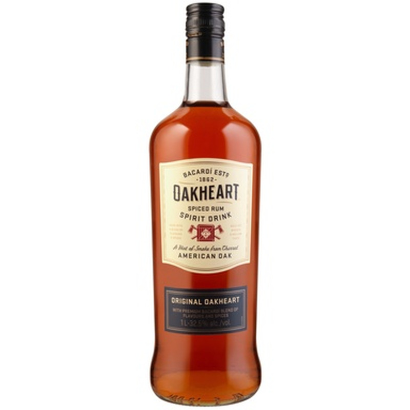 BACARDI Oakheart Spiced Rum Spirit Drink 32,5% 100cl