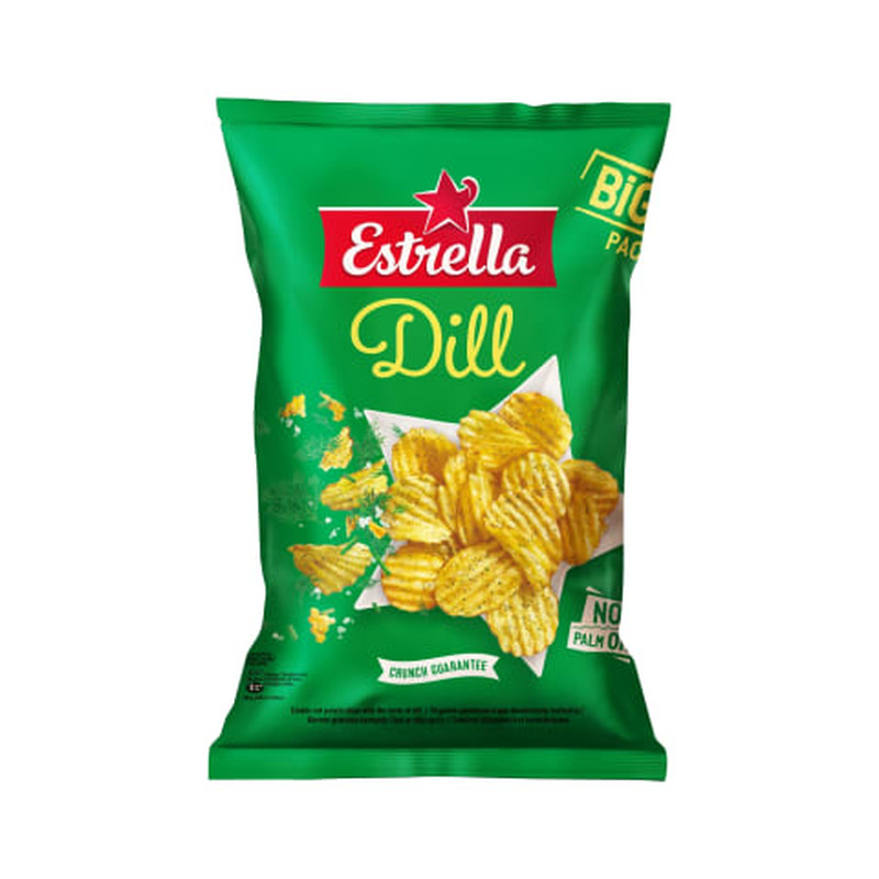 Kartulikrõpsud Estrella tilliga 180g