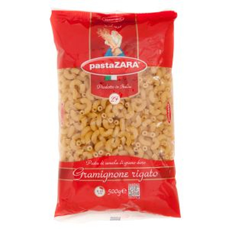 Zara Gramignone Rigato pasta 500g