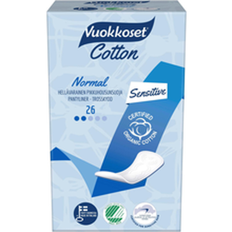 Vuokkoset Cotton Normal pesukaitse 26 tk