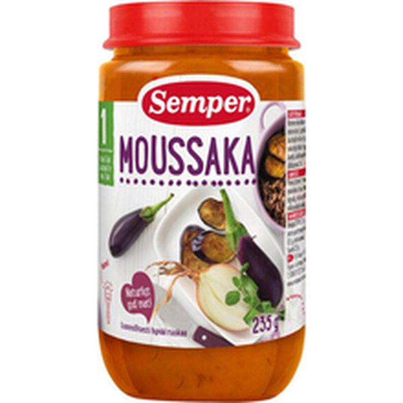 Semper moussaka 235 g, alates 1-eluaastast