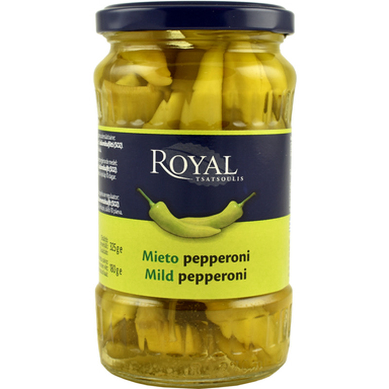 ROYAL Kreeka mahedad pepperonid 325g