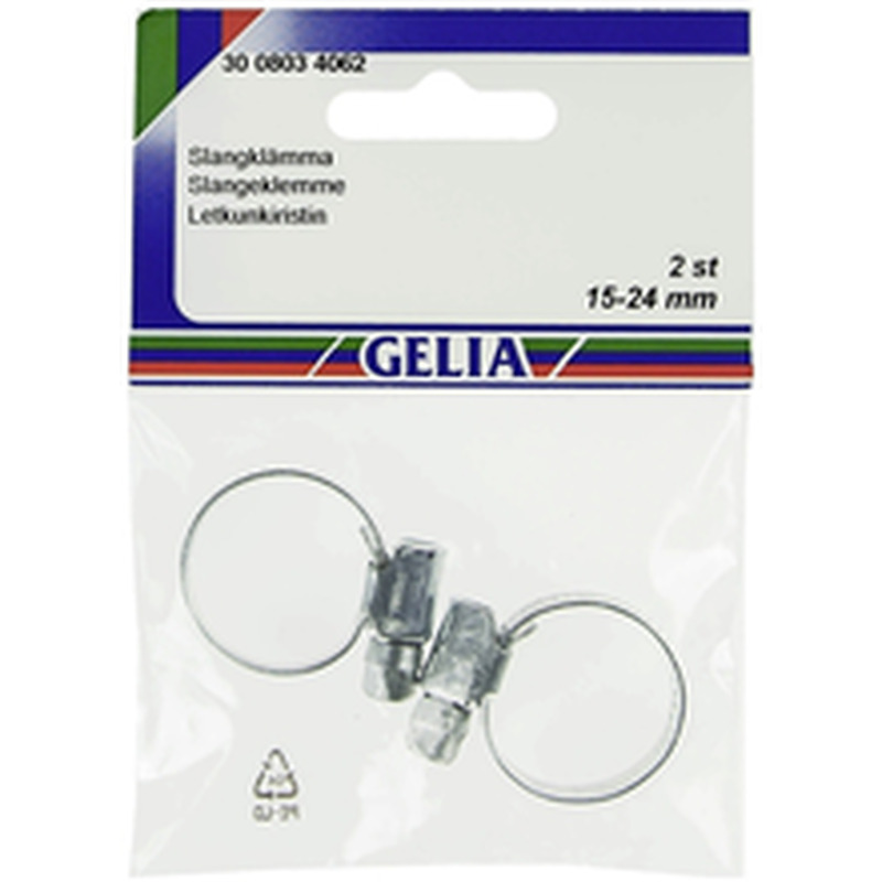 Gelia voolikuklamber, 15-24 mm/12 mm, 2 tk