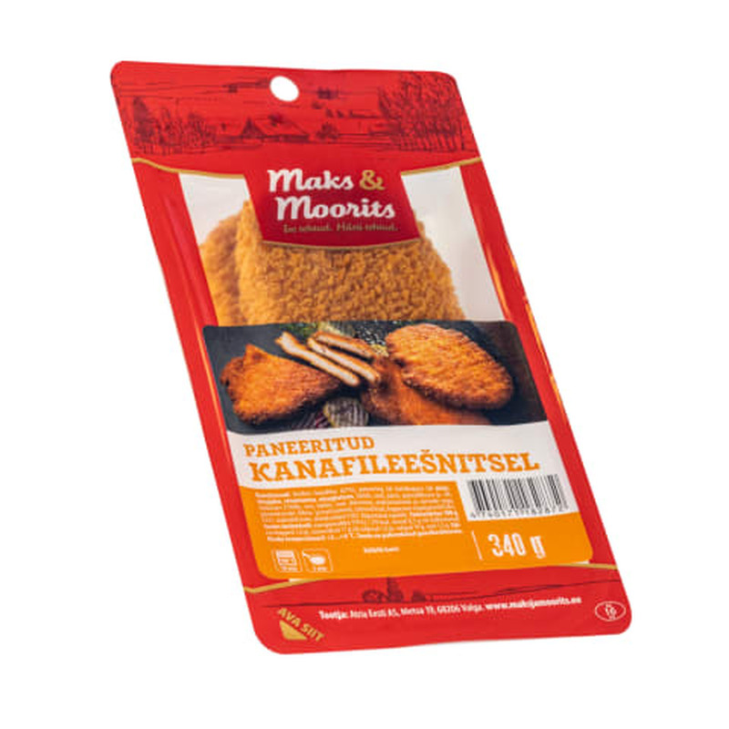 Paneeritud kanafileešnitsel, MAKS&MOORITS, 340 g