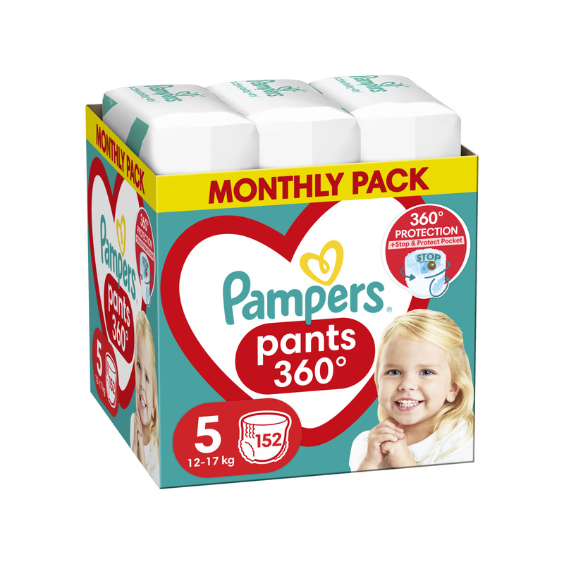 Pampers Pants Mähkmed, Suurus 5, 152 Mähet, 12kg-17kg