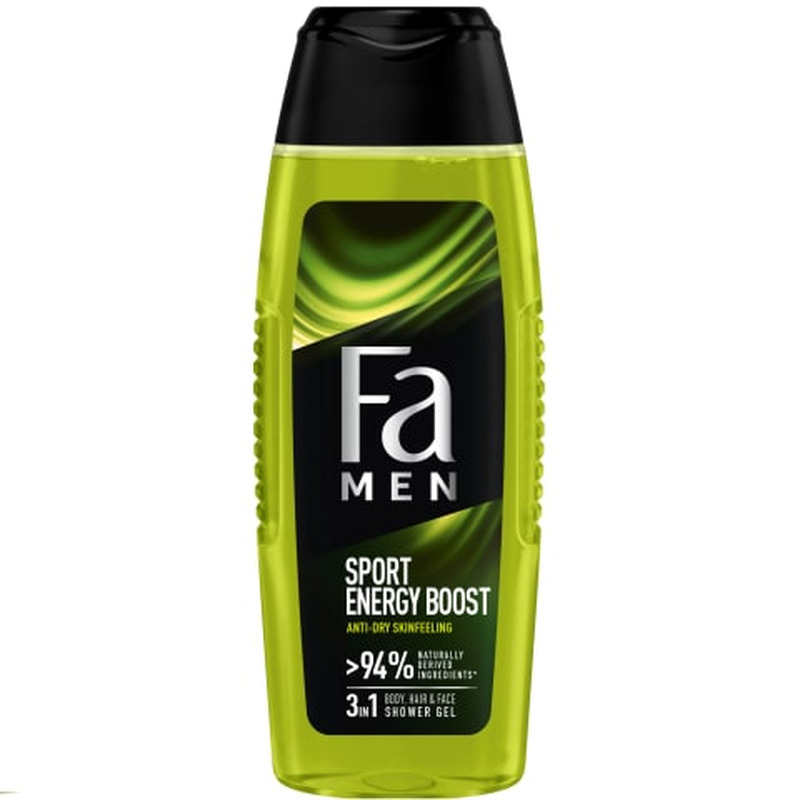 Dušigeel Sport Energy Boost Men, NIVEA, 250 ml