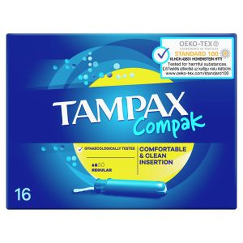 Tampoonid Compak Regular, TAMPAX, 16 tk