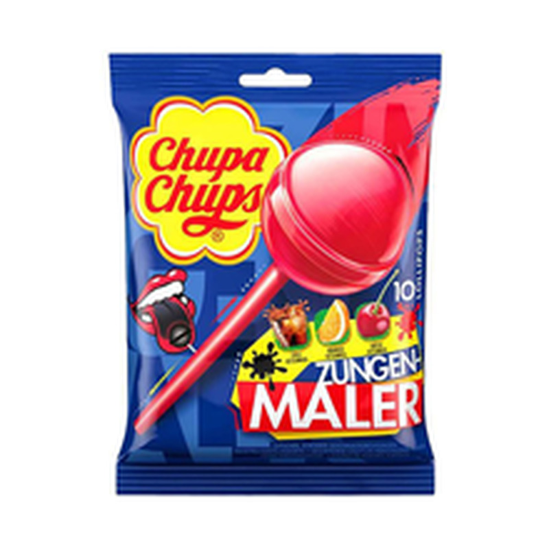 Kommikott pulgakommidega Tongue Painter 10tk, CHUPA CHUPS, 120 g