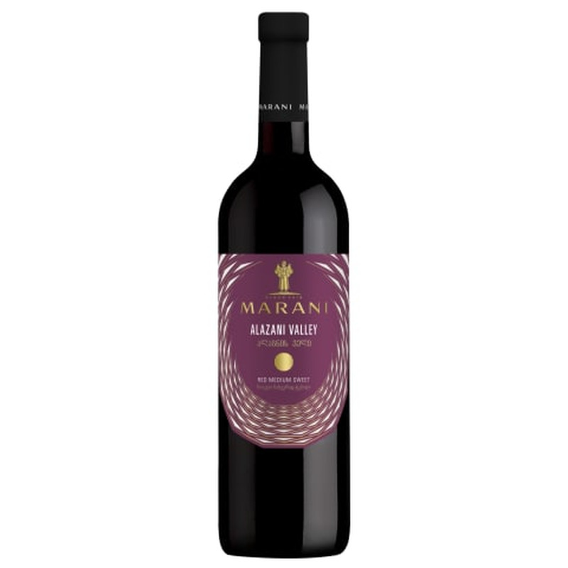 Geograafilise tähisega vein Marani Alazani Valley Medium Sweet Red 0,75l