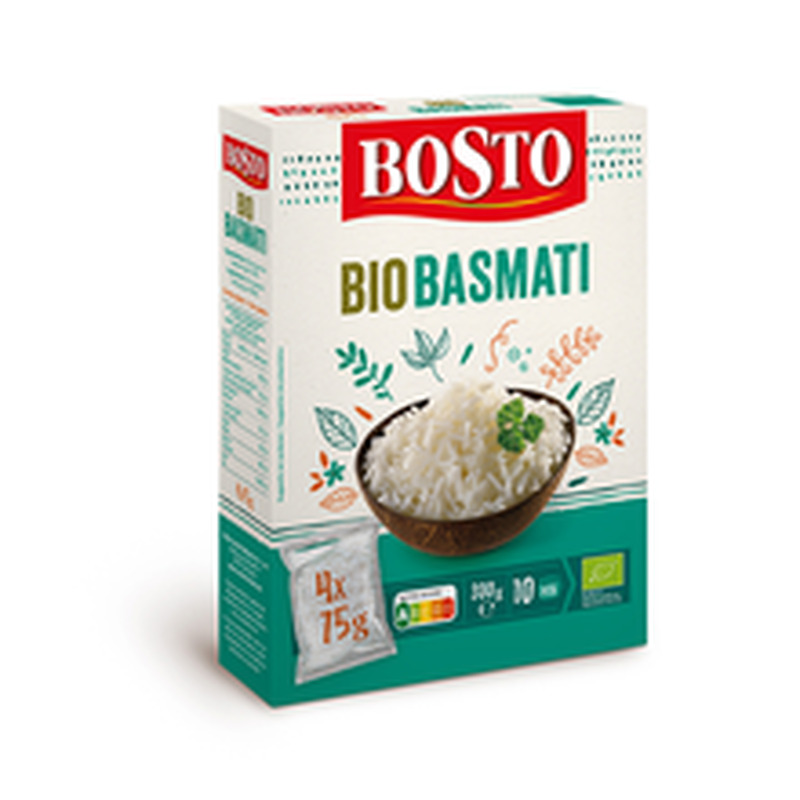 Bosto bio basmati riis 4x75g