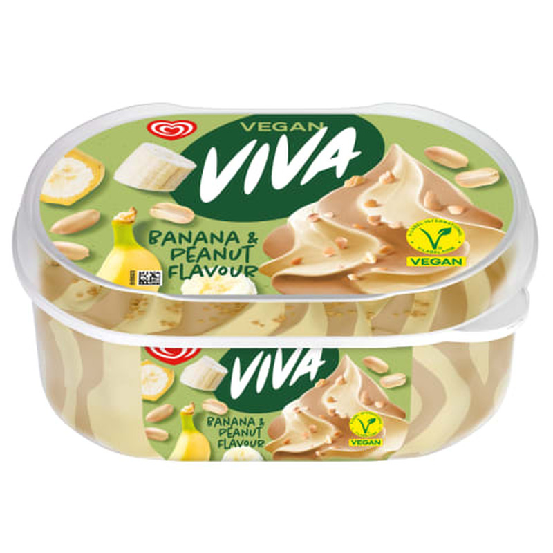 Jäätis maapähklimaitseline Super Viva vegan 825ml/442g