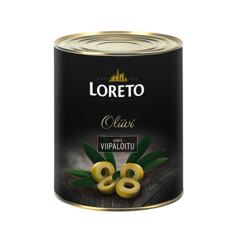 LORETO Rohelised oliiviviilud 3kg (plekkpurk)