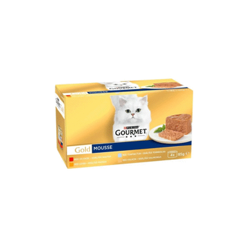 Pasteet kassidele GOURMET GOLD 4x85g