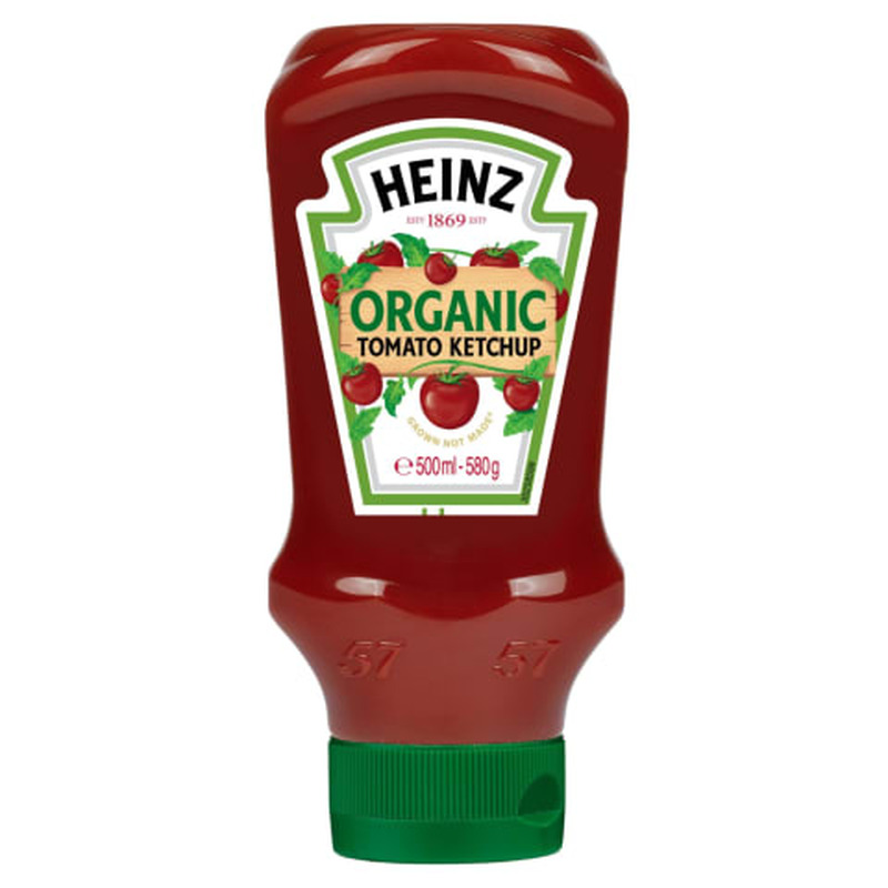 Ketšup orgaaniline Heinz 580g/500ml