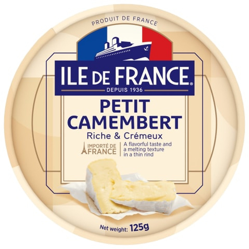 Valgehallitusjuust Camembert Ile de France 125g