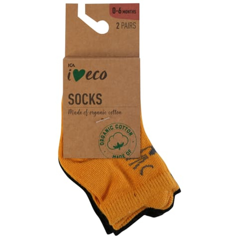 Beebi sokid I Love Eco 2 paari 0-6m