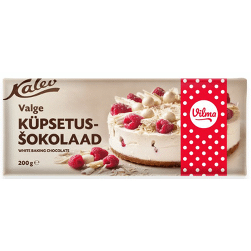 Valge küpsetusšokolaad, VILMA, 200 g