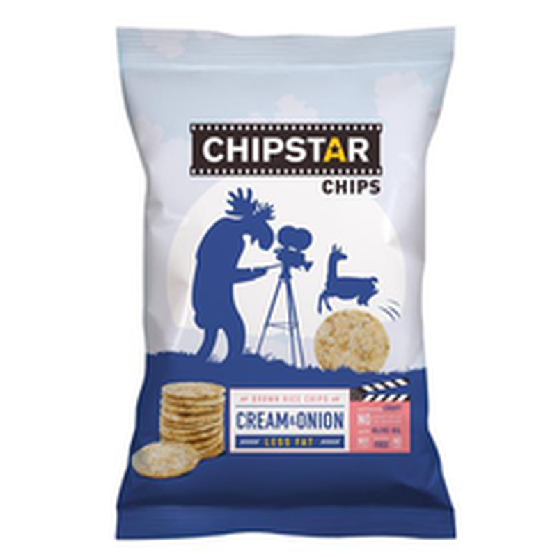 Hapukoore- ja sibulamaitselised riisikrõpsud, CHIPSTAR, 60 g