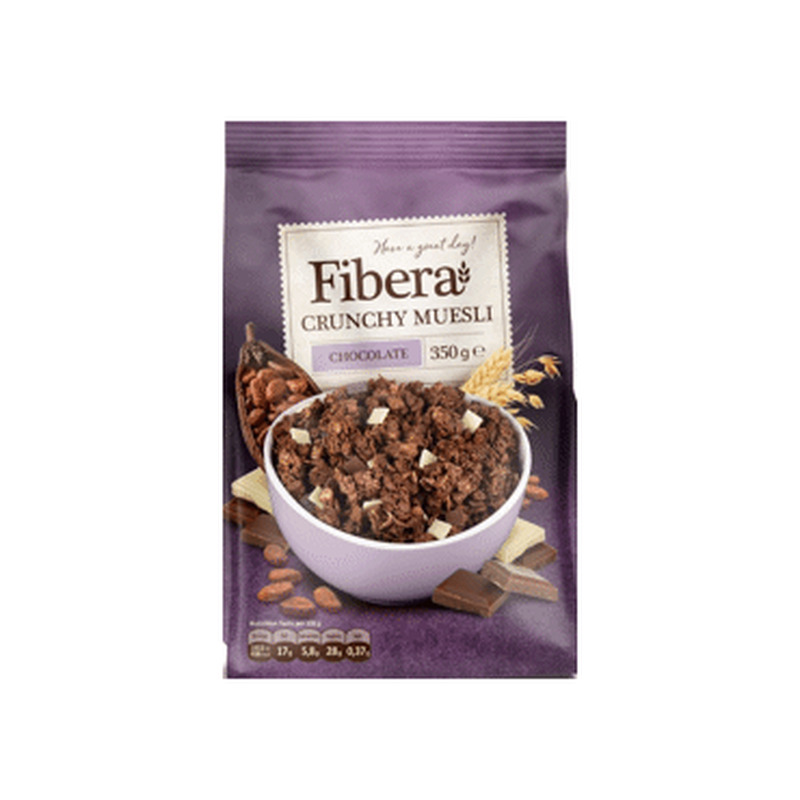 Müsli šokolaadiga FIBERA 350g