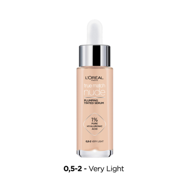 Jumestuskreem L’Oreal Paris Seerumiga True Match 0,5-2 Nude