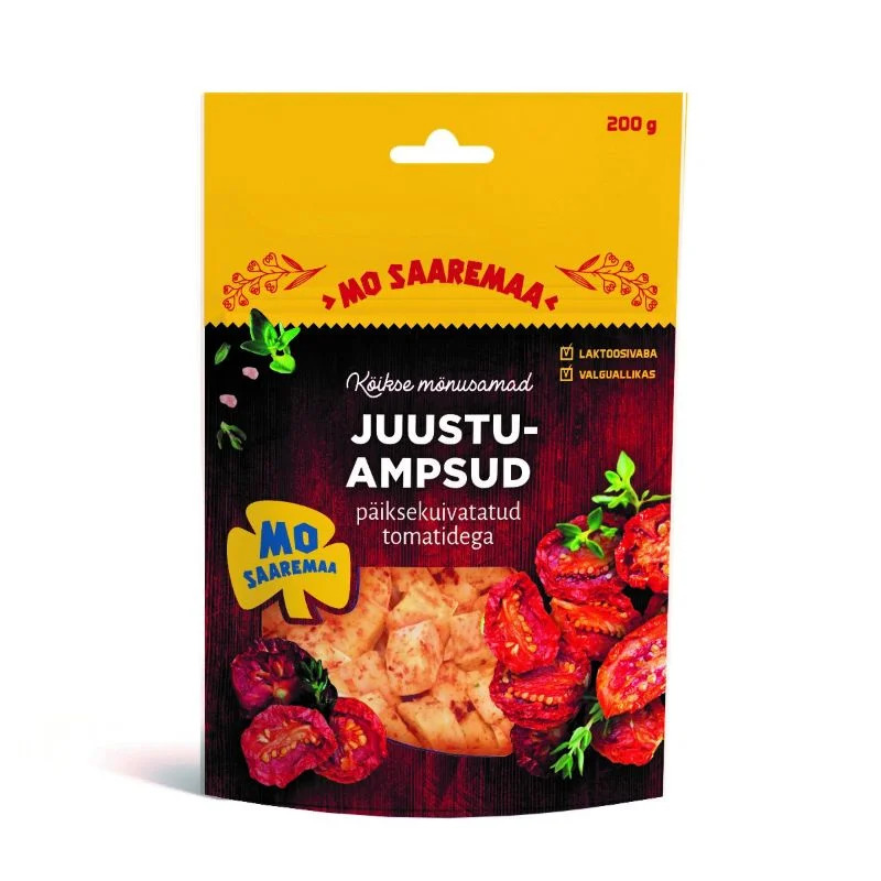 Juustuampsud päikesekuivatatud tomatitega, MO SAAREMAA, 200 g