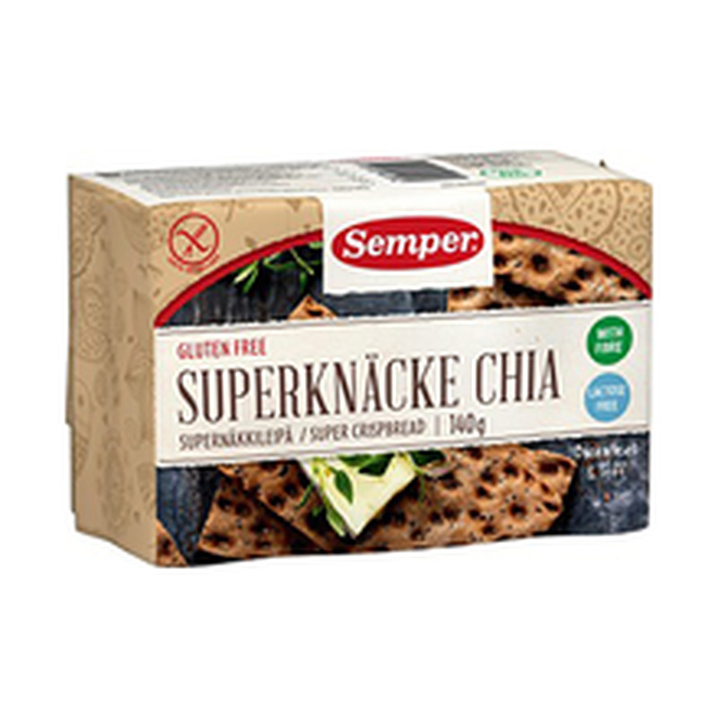 Semper gluteenivabad supernäkileivad chia seemnetega 140 g