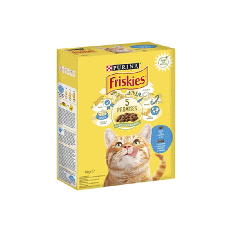 Kassi kuivtoit FRISKIES lõhe, köögiv.1kg