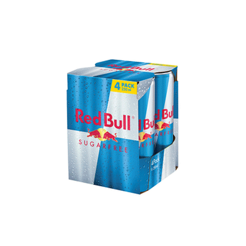 Energiajook RED BULL suhruvaba 4x250ml