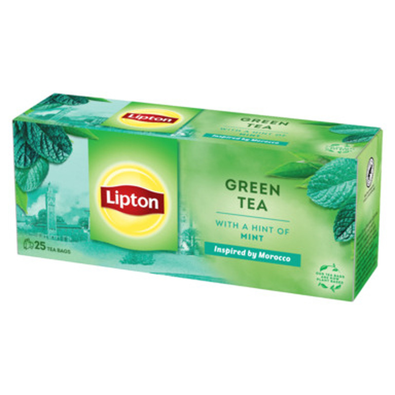 LIPTON Roheline tee piparmündiga 25x1,3g