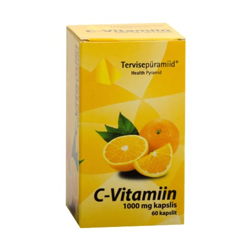 Vitamiin C Tervisepüramiid 1000mg 60tk. Toidulisand.