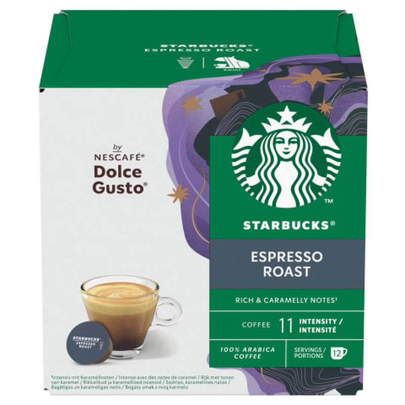 Kohvikapslid Espresso Roast Starbucks by Nescafe Dolce Gusto 66g