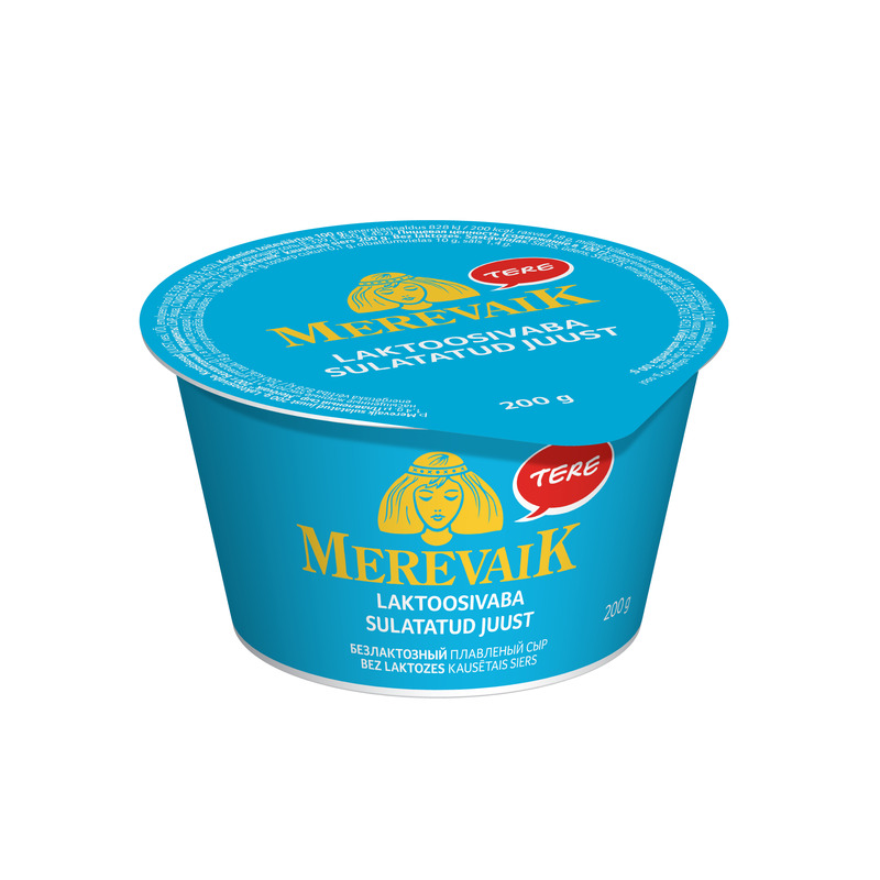 Sulatatud juust, laktoosivaba, MEREVAIK, 200 g