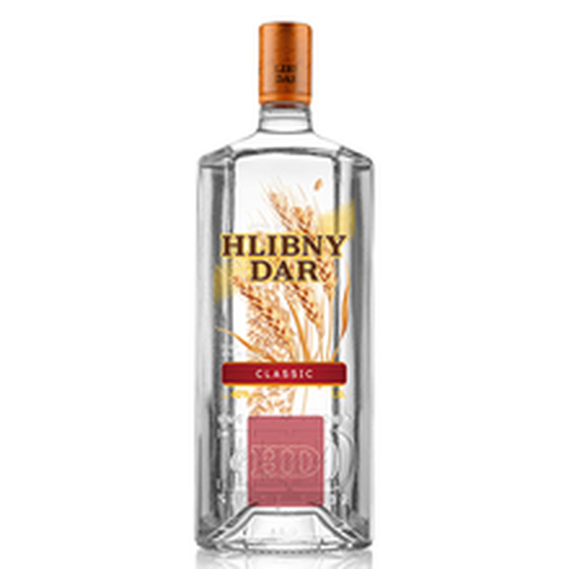 Hlibny Dar Classic vodka 40%vol 1L