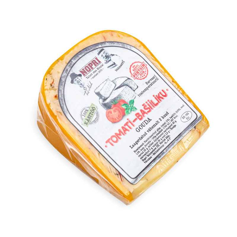 Juust gouda tomati-basiiliku Vanamehe, NOPRI, 250 g