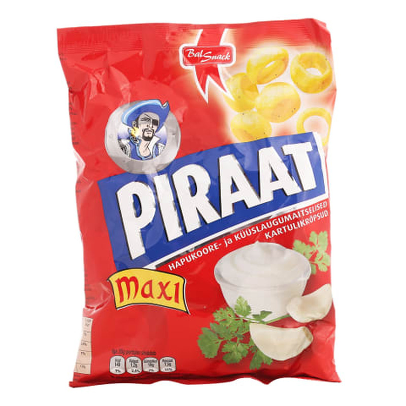 Krõpsud Piraat hkoore ja küüsl. Balsnack 150g