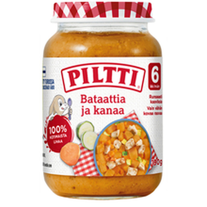 Piltti bataadi ja kanaga lastetoit 190 g, alates 6-elukuust