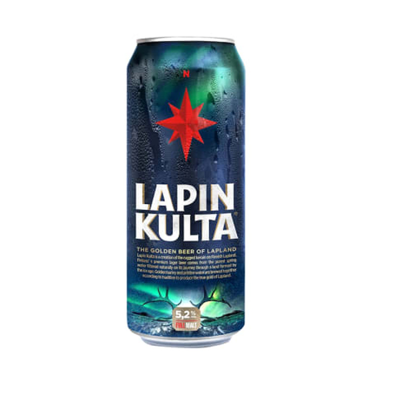 Õlu Lapin Kulta 5,2%vol 0,5l purk