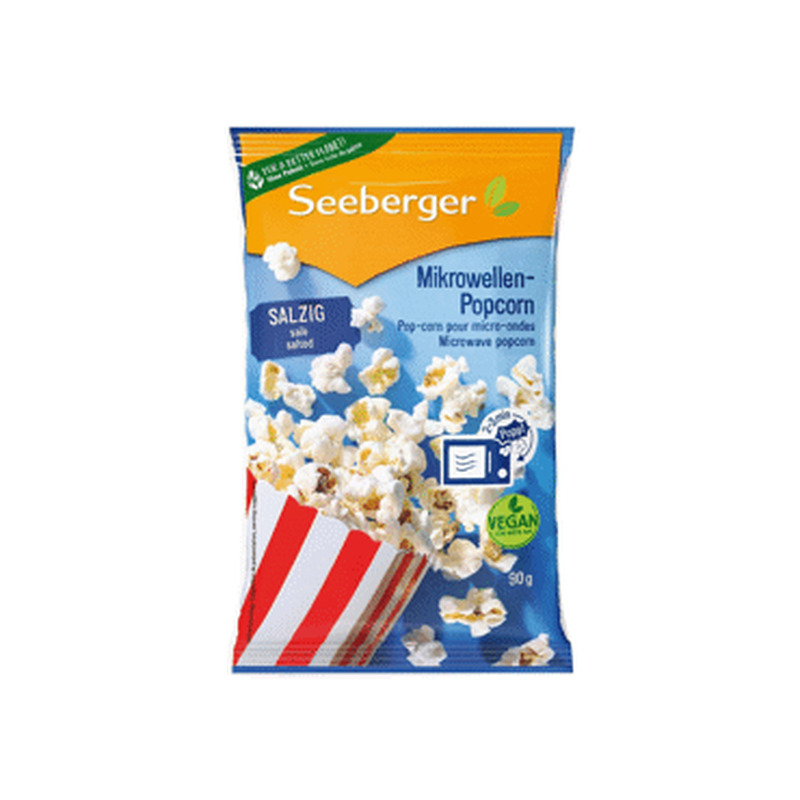 Mikropopkorn soolane SEEBERGER90g