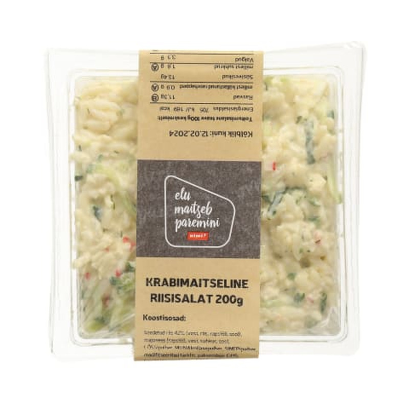 Krabimaitseline riisisalat 200g