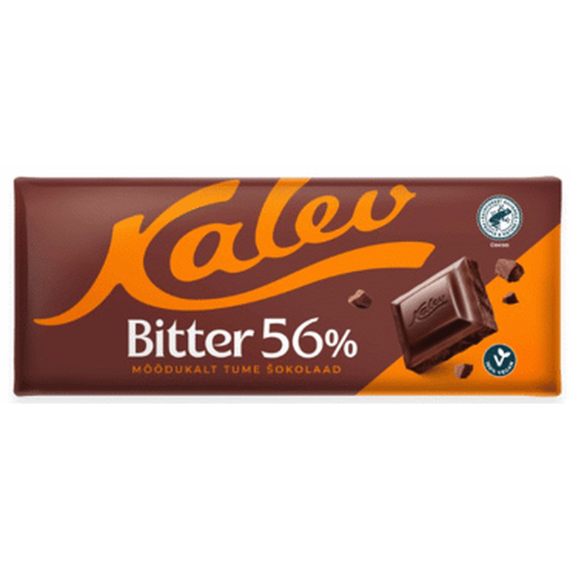 Tume šokolaad Bitter 56%, KALEV, 200 g