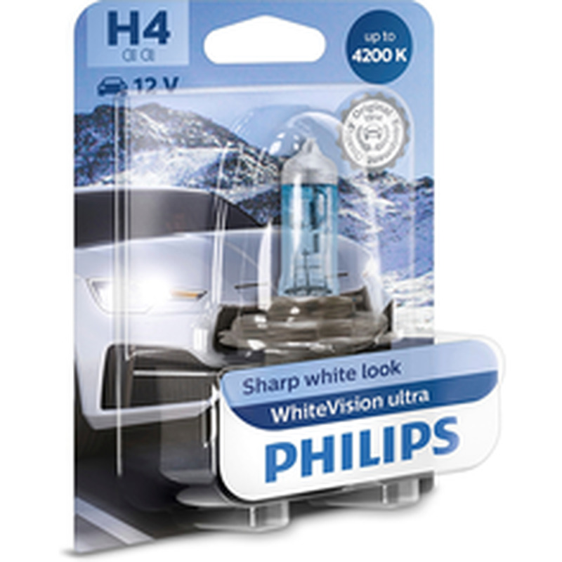 PHILPS H4 WhiteVision B1 ESITULE PIRN