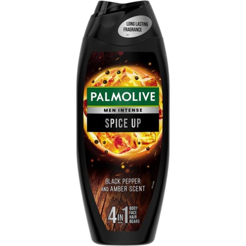 Dušigeel Palmolive for men intense spice up black pepper and amber scent 500ml