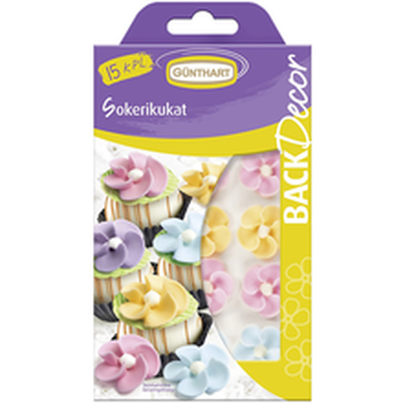 Decor pastelsed lilled 15 tk 20 g