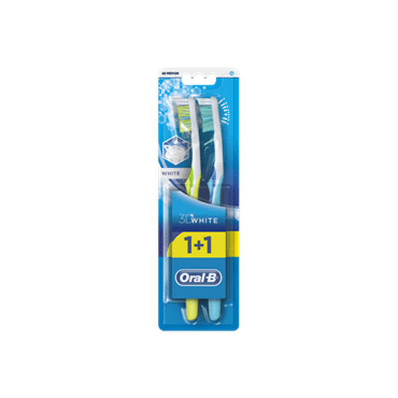 Hambaharjad ORAL-B 3D White 40med.1+1