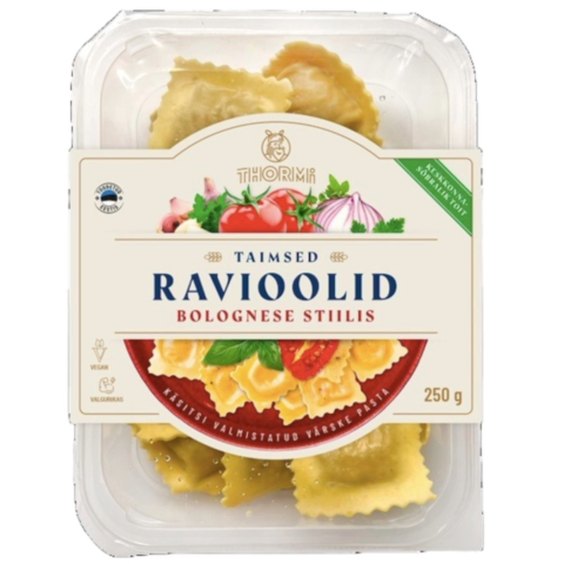 Taimsed ravioolid bolognese stiilis, THORMI, 250 g