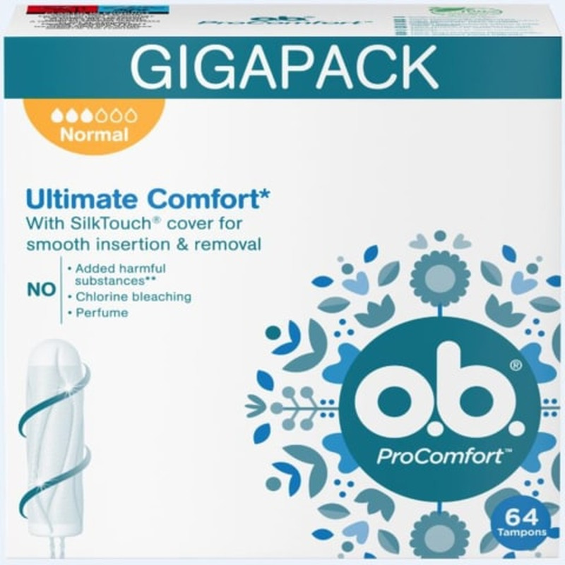 Hügieenilised tampoonid OB Procomfort Normal 64 tk.