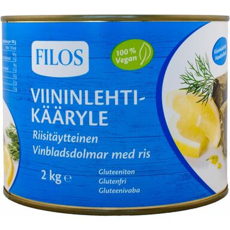 FILOS Viinamarjaleherullid riisitäidisega 2kg